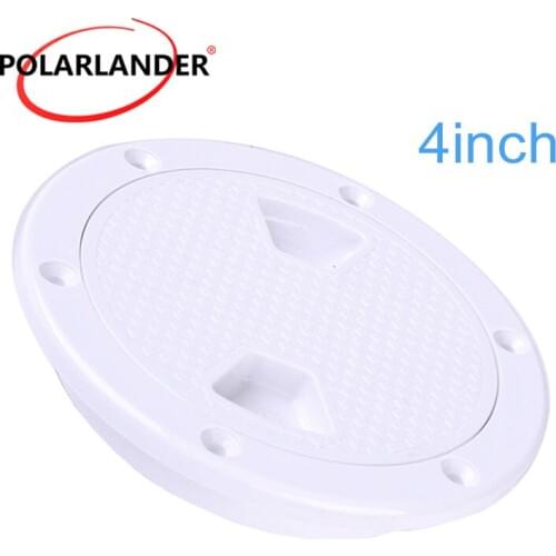 1 Piece ABS Tight White No Screw Round 4/6/8 Inch Access Hatch Cover Deck Plate Anti-corrosive Inspection For Boat Yacht Marine