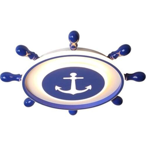 Boy childrens room lamp bedroom lamp simple modern led ceiling lamp cartoon US captain baby room lamp