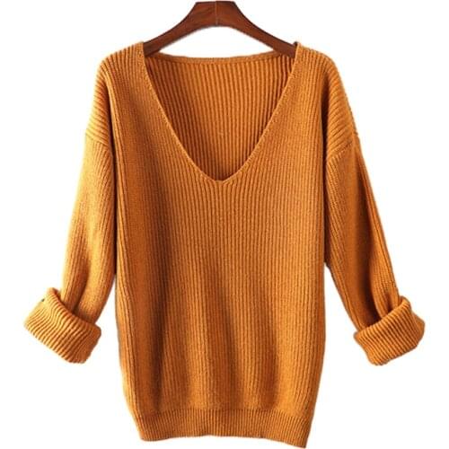 LONGMING Women's V-Neck Pullovers