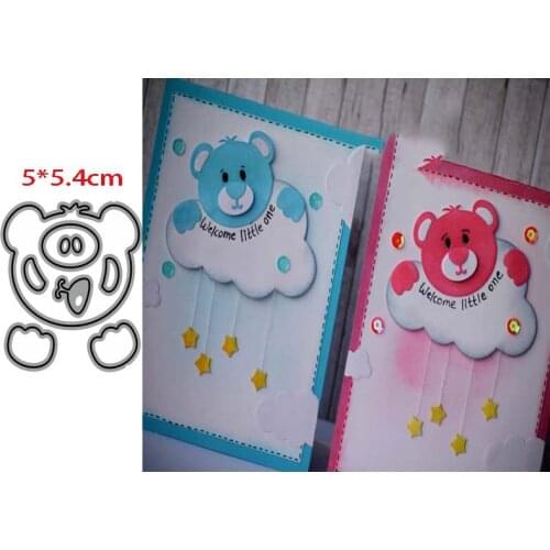 Old Sirius Bear cub Metal cutting dies cut die mold card Scrapbook paper craft knife mould blade punch stencils new die