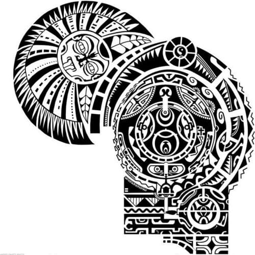 Tattoo Sticker Shoulder And Chest Sun Liquidproof Tattoo Sticker Cool Harajuku Tattoo Fake Tattoo Flash QE