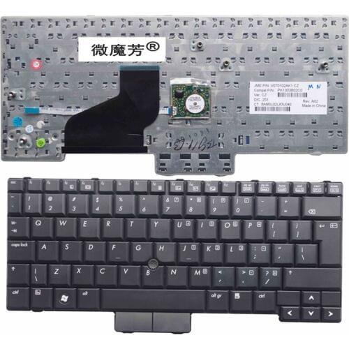 UI Black New keyboard FOR HP 2530 2530P 2533T Laptop Keyboard With pointing sticks English