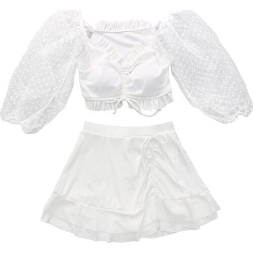 2021 New Cute Women Two Pieces Bikini Tankinis Set Swimwear Sexy Swimming Bathing Suit Female Biquinis Swimsuit Swim Beachwear