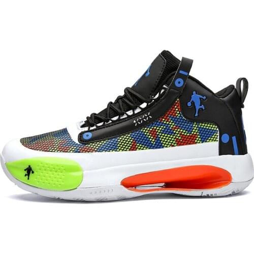 2020 New High Top Air Men Basketball Shoes Sneakers Footwear Breathable Male Outdoor Sports Shoes Zapatillas Trainer Shoes Young