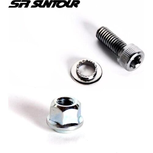 Original Sr Suntour XCT XCM XCR Traditional / Remote Lockout Cartridge Damping Rod Bottom Fixing Nut M6 Fixing Bolt Fixing Nut