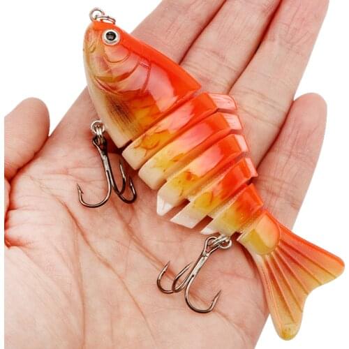 PHAT FISH 1pc Fishing Lures Swim Wobbler Multi-section Hard Bait 10cm/15.8g Artificial Crankbait Jig Pesca Fishing tackle Lure