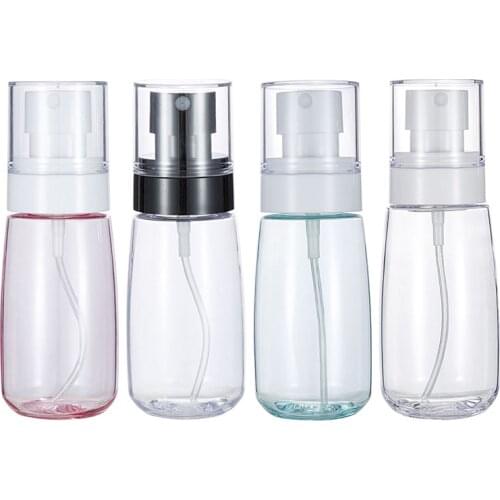 1PC 100/60ml Plastic Spray Bottle Travel Mini Refillable Bottle Transparent Perfume Spray Bottle Cosmetic Containers Wholesale
