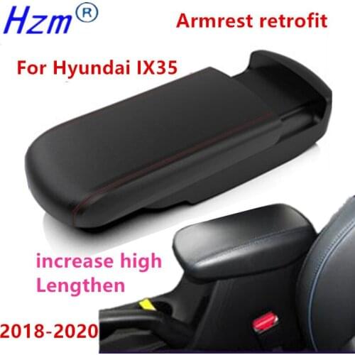 For Hyundai IX35 Armrest ix35 2018-2020 Car Armrest lengthen heighten Lossless retrofit support decoration Car accessories