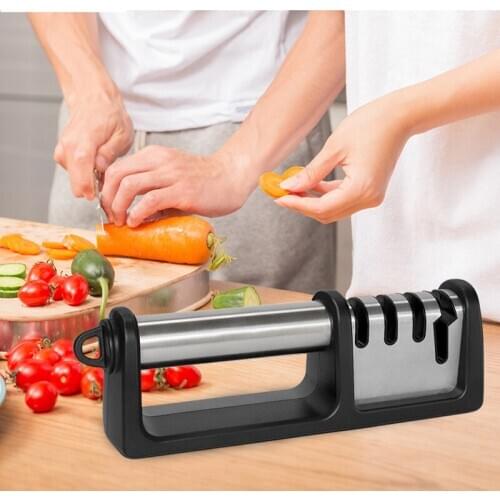 Professional Stainless Steel Multi-Function Whetstone Knife Sharpener Kitchen Tools Scissors Sharpening Stone