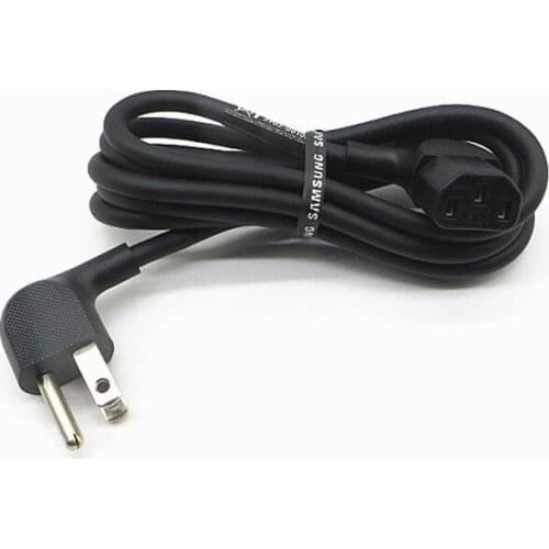 Right Angled US AC Power Cord 3 Prong Nema 5-15P to IEC C13 Adapter Power Supply Lead Extension Cable for PC PSU TV 18AWG