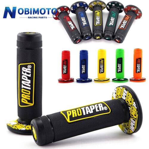 10 Colors Option Handle Grip Protaper Motorcycle Protaper Dirt Pit Bike Motocross 7/8" Rubber Gel Hand Grips Brake Hands WG-117N