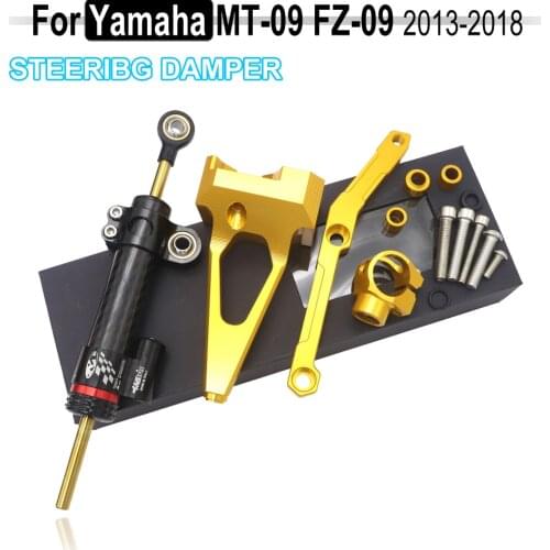 Steering Stabilize Damper Bracket Mount Motorbike Motorcycle CNC FOR YAMAHA MT-09 MT09 MT FZ 09 FZ09 FZ-09 2013-2016 2017 2018