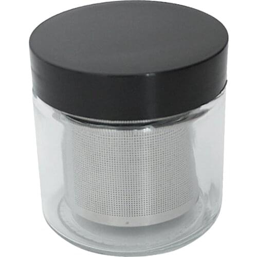 Glass Diamond Washing Cup Gemstone Cleaning Jar Compact Alcohol Cleaner