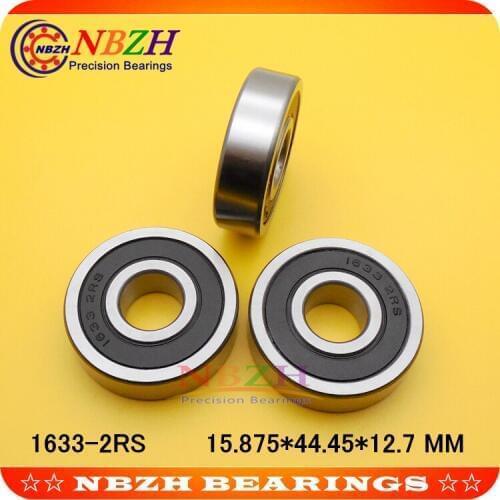 High quality Inch bearing 1633-2RS 1633ZZ 15.875*44.45*12.7 mm