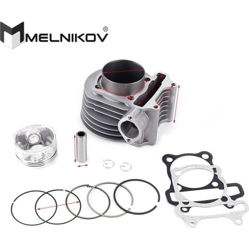 High Performance Scooter GY6 125 upgrade to GY6 150 Cylinder Kit bore 57.4mm Cylinder 157qmj 152qmi Engine 4T