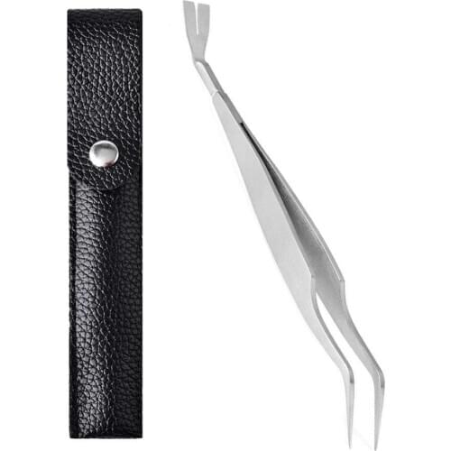 1 Stainless Steel Tick Tweezers Professional Quick Removal Tool for Cat Dog People Pet Supplies Accessories