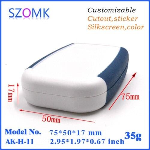 1 piece, small plastic electronics box 75*50*17mm diy abs material plastic instrument enclosure, hot selling project box