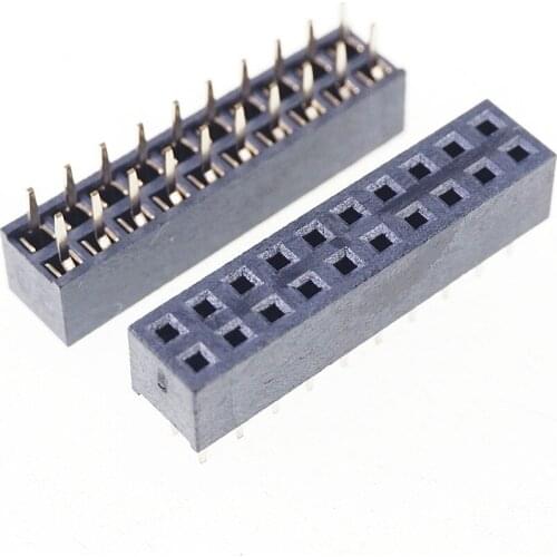 1000pcs 2x10P 20 Pin 2.00 mm Female Header Pin Headers dual row Straight Through Hole Insulator height 4.30mm Rohs