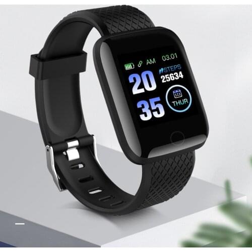 116 Plus bluetooth-compatible Smart Watches Waterproof Sport Fitness Tracker Smart Bracelet Heart Rate Monitor Smartwatch