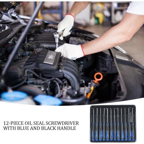 12Pcs Hook Car Oil Seal Fuel Seal O-ring Removal Tool Set Precision Screwdriver Set Car Pick Puller Tools Car Repair Accessories