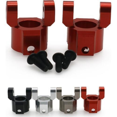 2x silver alloy front C hub carrier Axle Housing End Set for rc hobby model car 1:10 HPI Venture FJ Cruiser crawler Rc parts