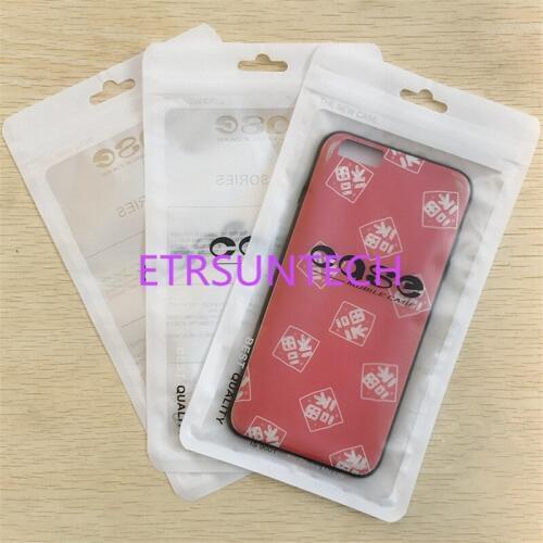 3000Pcs 12.5X21cm Plastic zipper Bag Cell Phone Accessories Mobile Phone Case Cover Packaging Package Bag for SONY iPhone 6 Plus