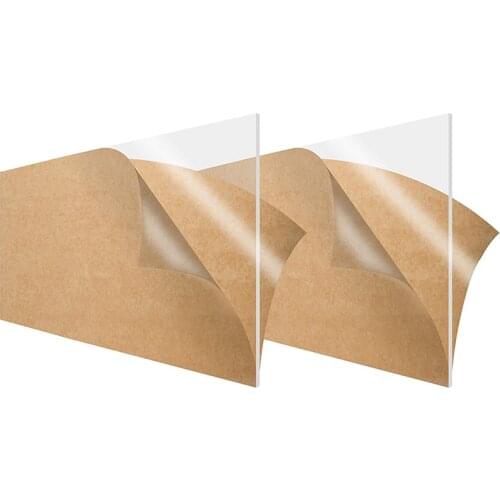 Acrylic Sheet Clear Cast Plexiglass Panel Transparent Plastic Plexi Glass Board for Signs DIY Display ProjectsCraft