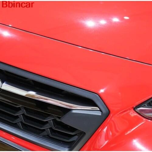 Bbincar 2PCS ABS Chrome Exterior Accessories Upper Front Grille Grill Cover Decoration For Subaru XV 5-door Hatchback 2017 2018