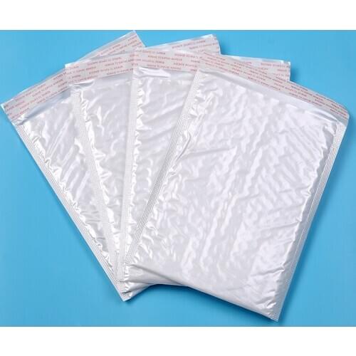 White Paper Envelopes Wedding Party Invitation Greeting Cards Paper Gift bag Pearl Film Bubble Envelope Mailing Bags 14*16cm