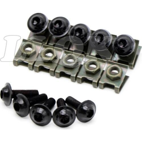 10pcs 6mm CNC Motorcycle Fairing body work Bolts Screws For HONDA CBR900RR CBR 900 919 893 RR yamaha virago 535