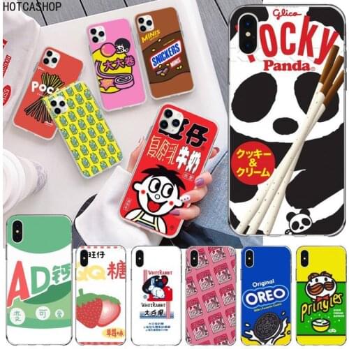 Chocolate biscuit milk drink Phone Case for iphone 12 pro max mini 11 pro XS MAX 8 7 6 6S Plus X 5S SE 2020 XR cover