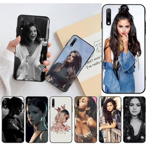 YJZFDYRM Selena Gomez Coque Shell Phone Case for Huawei Honor 30 20 10 9 8 8x 8c v30 Lite view pro
