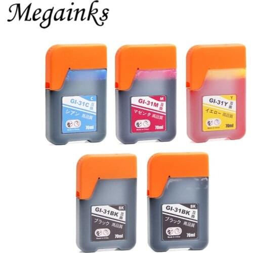4PC GI-31 GI 31 refill dye ink for Canon G3360 printer 70ml dye ink or 5PC