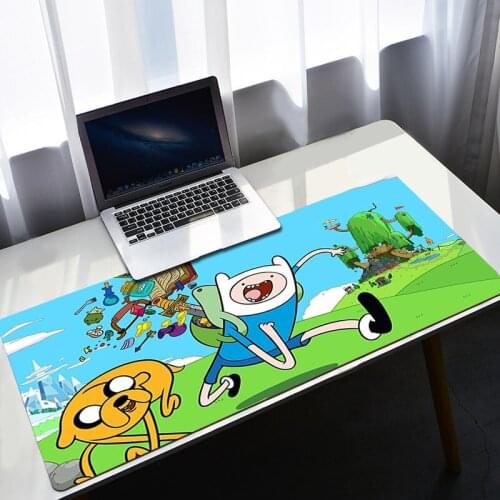 Cheap Gaming Laptop Gamer Extended Pad Mouse Pad For Computer Mouse Mats Xxl Kawaii Adventure Time Big Mousepepad Deskmat
