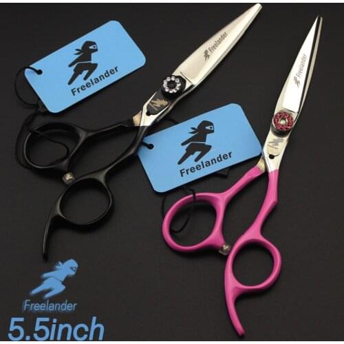 "5.5in. Freelander Two Colour Profissional Hairdressing Scissors Hair Cutting Scissors Set Barber Shears Stainless Steel Type"