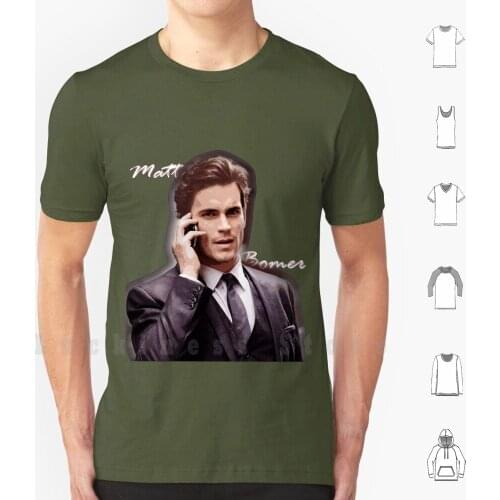 Matt Bomer T Shirt DIY Cotton Big Size S-6xl Matt Bomer White Collar Chuck Sexy