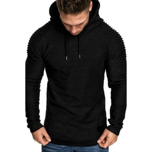 New Brand Fashion Mens Hoodies Men Solid Color Hooded Slim Sweatshirt Mens Hoodie Hip Hop Hoodies Sportswear Tracksuit