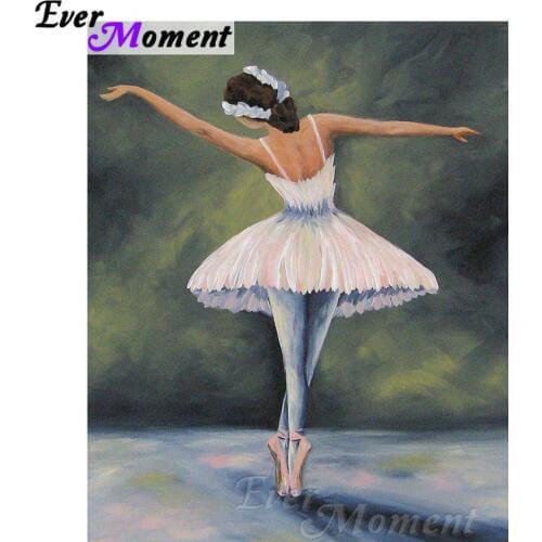 Ever Moment Diamond Painting Dancer 5D DIY Rhinestones Home Decorations Cross Stitch Full Square Diamond Embroidery ASF1305