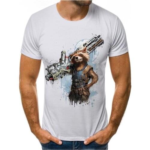 2020 newcomer 3D camiseta pantalón corto casual comics cuello redondo de moda naturaleza camiseta para hombre estampada camiseta