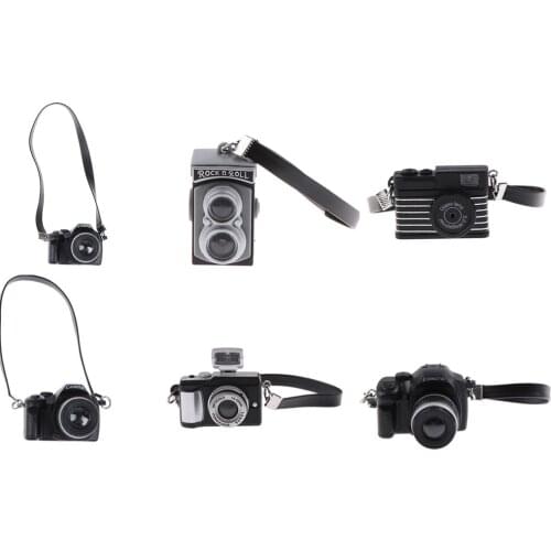 New arrive Fashion Super Cute Mini Doll Accessories Retro Camera Dollhouse Miniature Decoration Toy For Children Gift