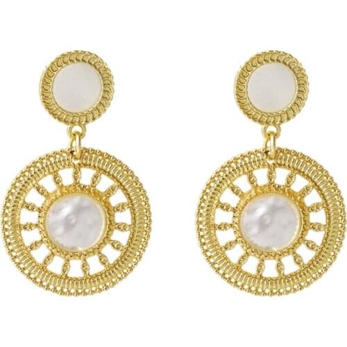 New Earrings Fashion Jewelry Simple Statement Retro Exaggerated Earrings Wholesale Earrings For Women