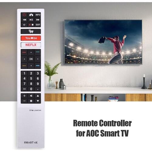 NEW Original for AOC ATECH Led Smart 4k TV Remote Control RC4183901 398GR10BEACN003PH 32S5295 43S5295 with YouTube Netflix
