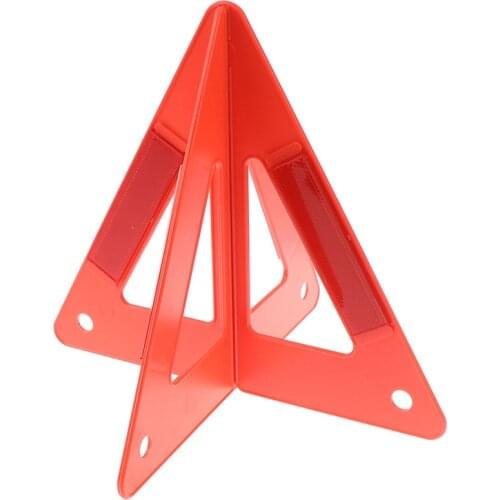 New Red Car Breakdown Warning Triangle Emergency Reflective Safety Hazard Sign Cars Tripod Folded Stop Sign Reflector