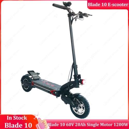 Original Blade 10 E-scooter 60V 20Ah Single Motor 1200W Top Speed 57km/h 10*3 inch Tire Electric Scooter
