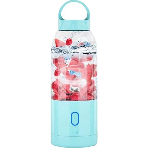 Portable Blender Electric, Rechargeable USB, for Shakes and Smoothie with Six Blades for Sports Travel Outdoors Mixing