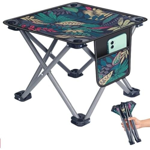 Portable Ourdoor Folding Chair Camping Stool Oxford Cloth Fishing Chair Mini Mazza Camping Stool Seat Weight Capacity 160KG