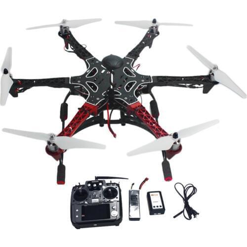 RC Aircraft Hexacopter Helicopters RTF Drone with AT10 TX/RX 550 Frame GPS APM2.8 Flight Controller Battery F05114-AQ