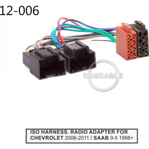 12-006 ISO Radio Wiring Harness Adaptor connector For chevrolet 2006-2011 (select models) For opel GT 2007