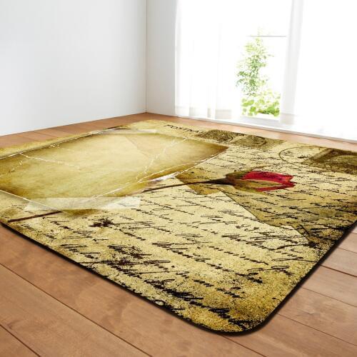 Retro Style Rug Living Room Rug Bedroom Rug Dining Room Floor Mat Living Room Rug