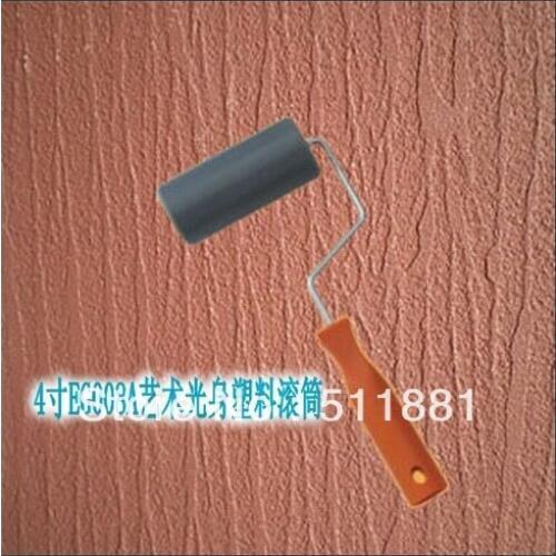 4'' Bark pattern paint pressing roller FREE shipping 100mm Croons plain plastic paint roller elastic coating texture paint tools